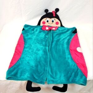 Ladybug Hooded Throw Blanket 27" X 52"
